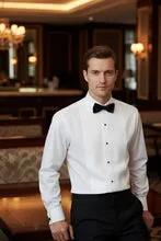 "David" White Wingtip Tuxedo Shirt by Tux-USA
