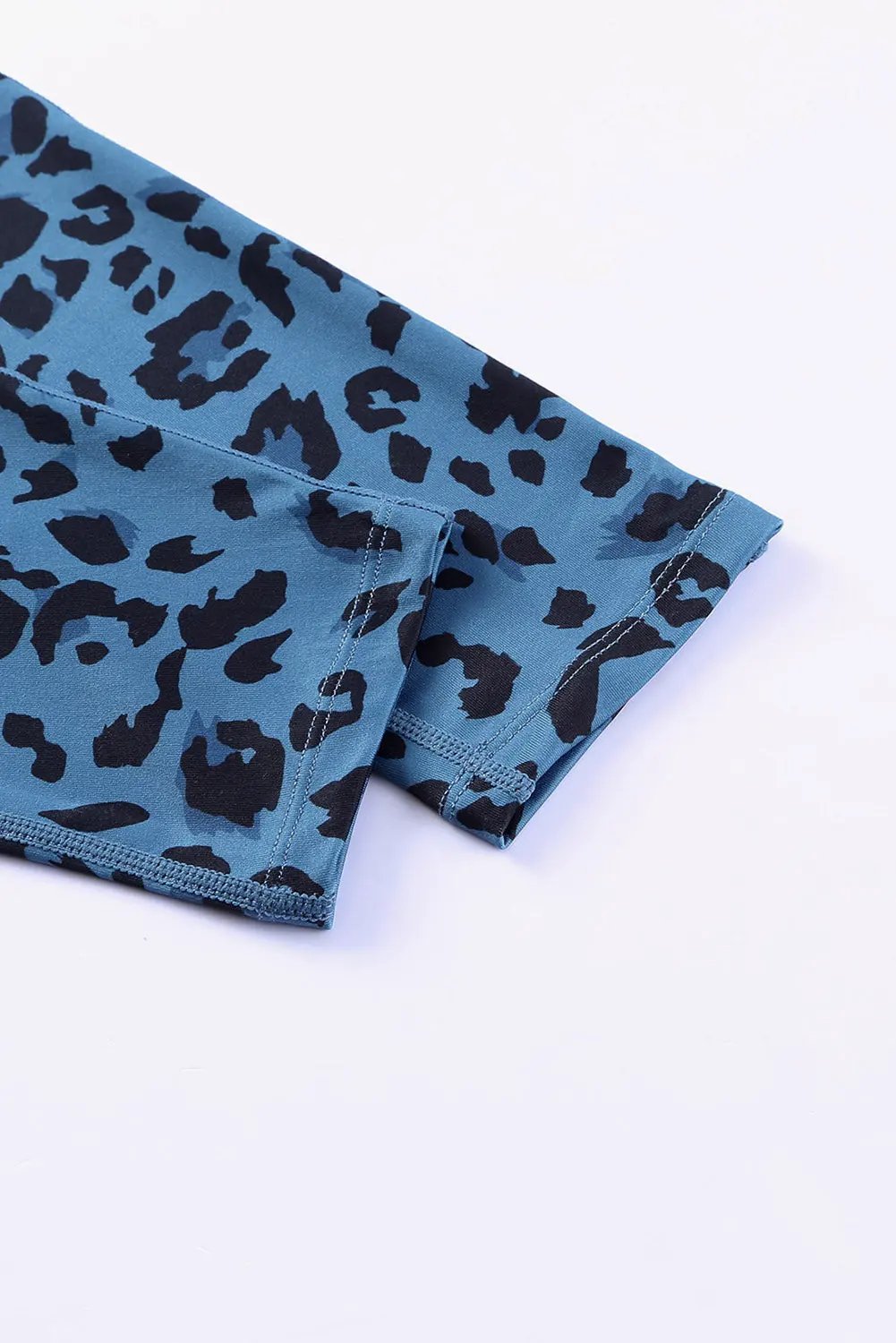 Leopard Print Wide Waistband Leggings by Partner Label