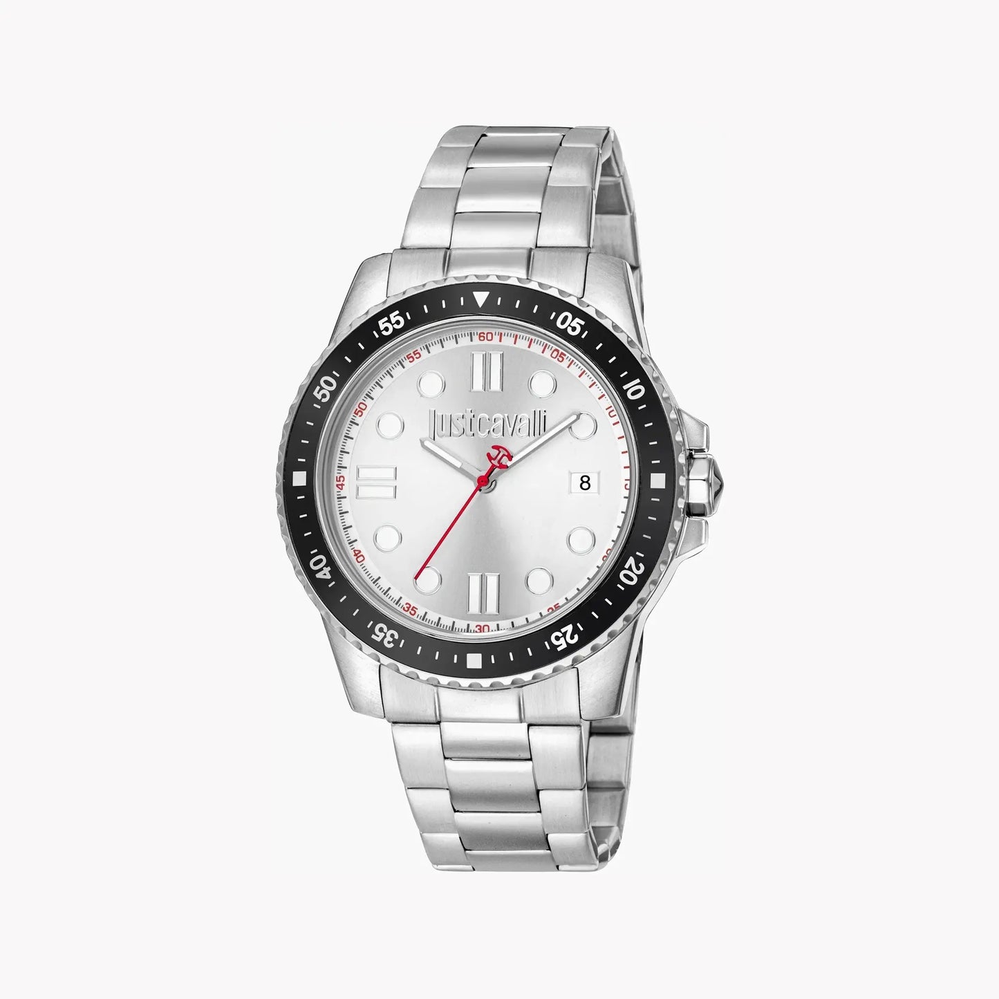 Just Cavalli Men's Silver Stainless Steel Watch, Silver Dial | Jc1g246m0245 by JUST CAVALLI