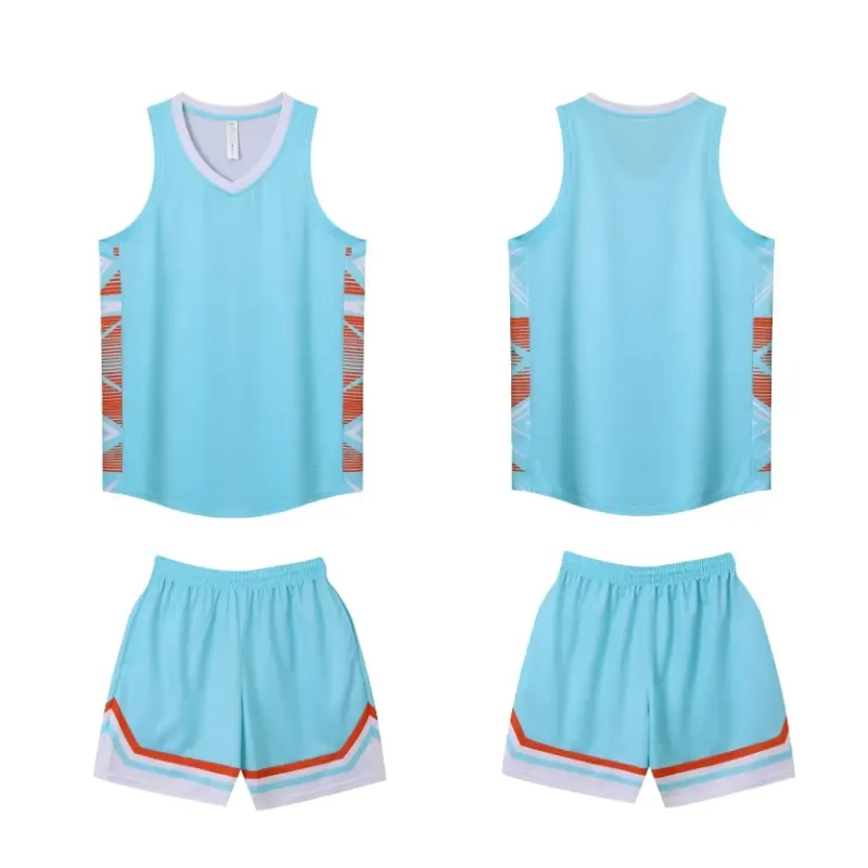 Plus Size Mens Basketball Jersey Set Oversized Sleeveless Shirt and Pants Print Sportswear by Vimost Shop