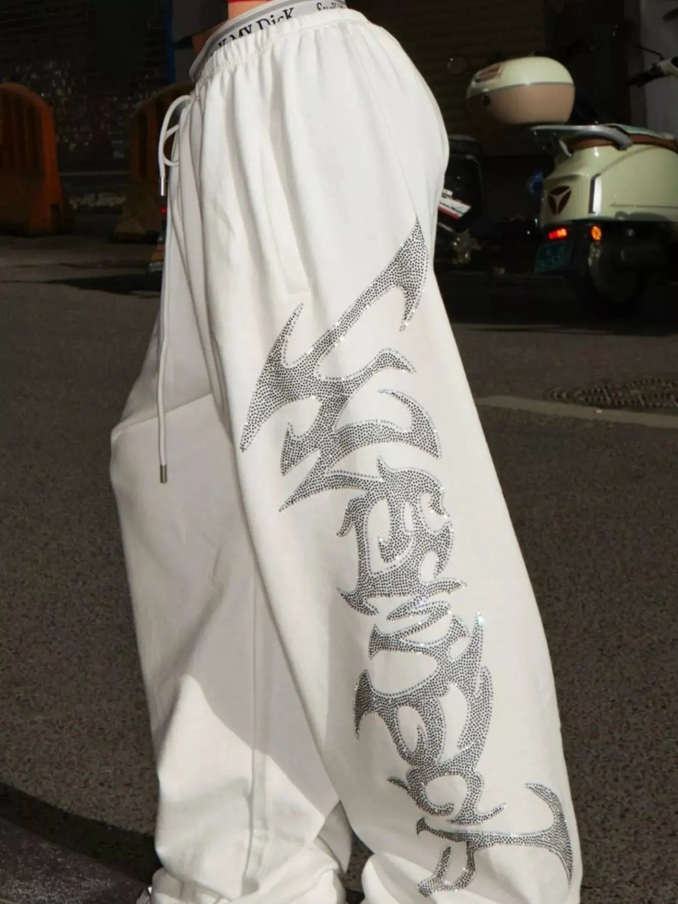 Men's Drawstring Wide Leg Pants by Trendsi