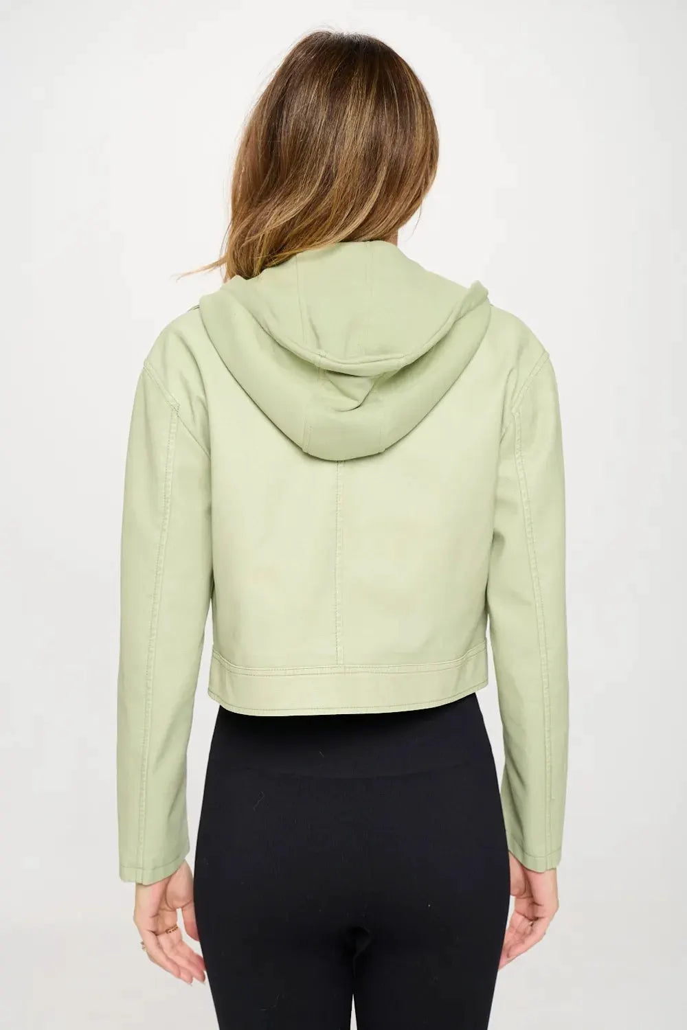 Coalition LA Snap Down Cropped Hooded Jacket by Partner Label