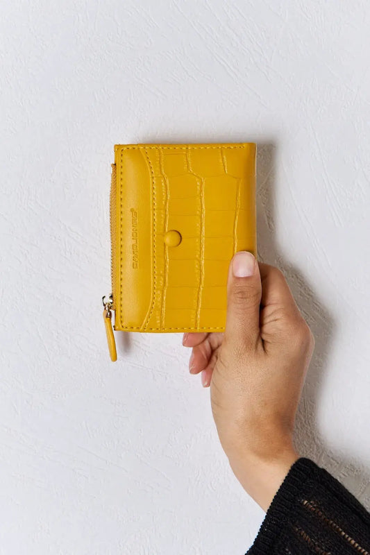 David Jones Texture PU Leather Mini Wallet by Partner Label