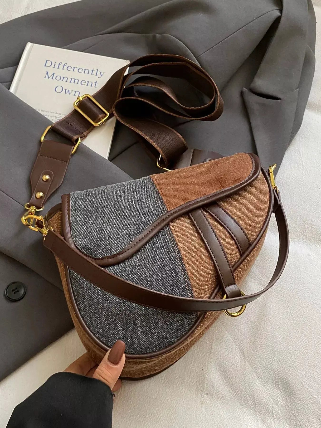 Adjustable Strap Crossbody Bag by Partner Label