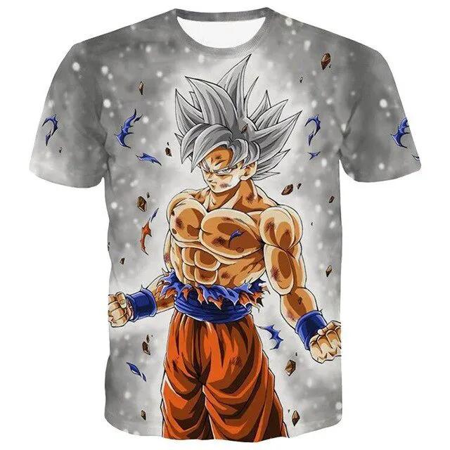 3D T Shirt Men Summer Top super son goku Funny T-Shirts anime vegeta Tshirt Summer cartoon print Tops by Vimost Shop