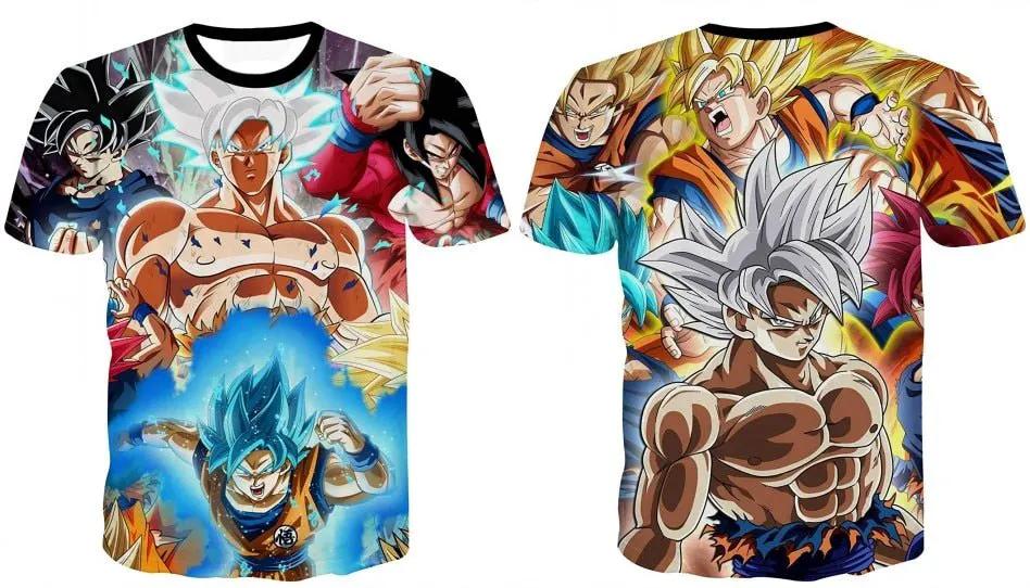 3D T Shirt Men Summer Top super son goku Funny T-Shirts anime vegeta Tshirt Summer cartoon print Tops by Vimost Shop