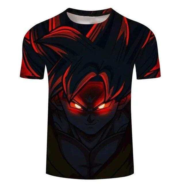 3D T Shirt Men Summer Top super son goku Funny T-Shirts anime vegeta Tshirt Summer cartoon print Tops by Vimost Shop