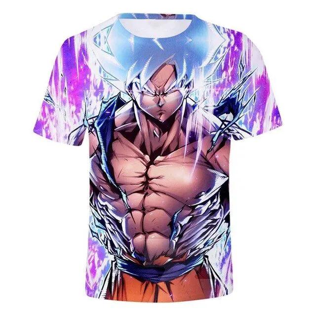 3D T Shirt Men Summer Top super son goku Funny T-Shirts anime vegeta Tshirt Summer cartoon print Tops by Vimost Shop