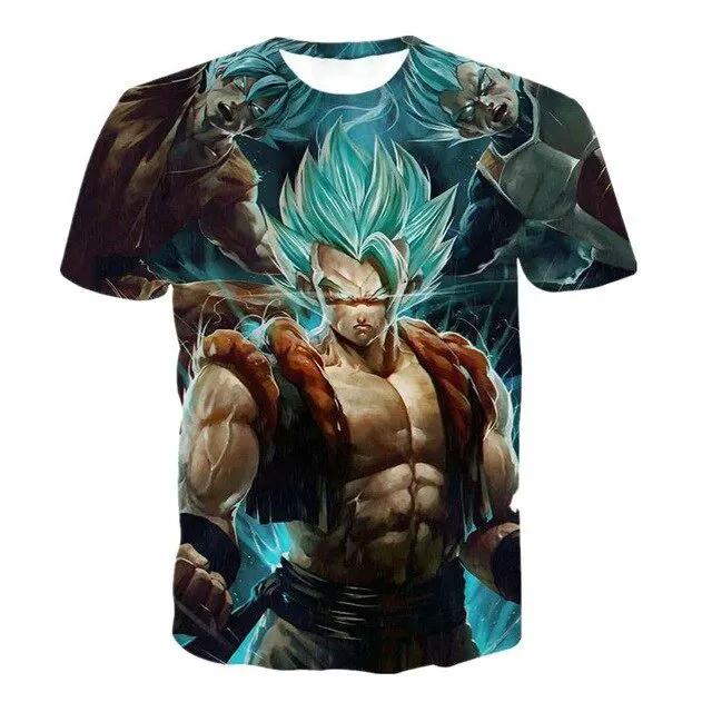3D T Shirt Men Summer Top super son goku Funny T-Shirts anime vegeta Tshirt Summer cartoon print Tops by Vimost Shop