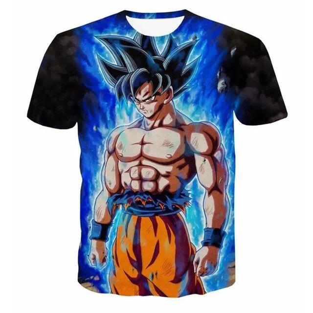 3D T Shirt Men Summer Top super son goku Funny T-Shirts anime vegeta Tshirt Summer cartoon print Tops by Vimost Shop