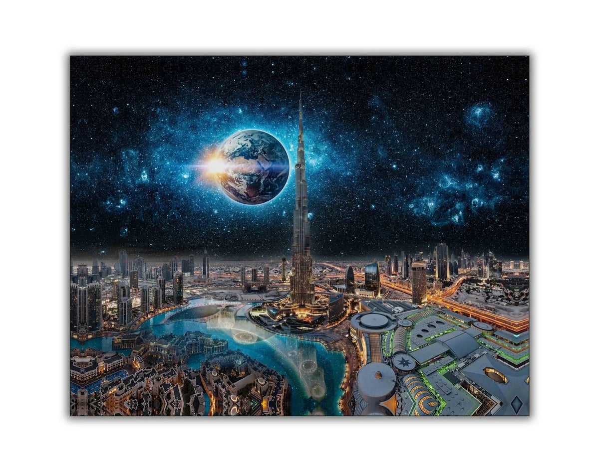 Wall Art-Dubai Concept-Canvas Print-Skyline by Gtaart.ca