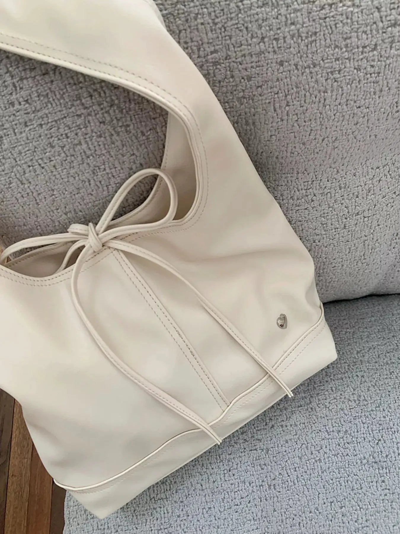 Leather Tied Shoulder Bag by Partner Label