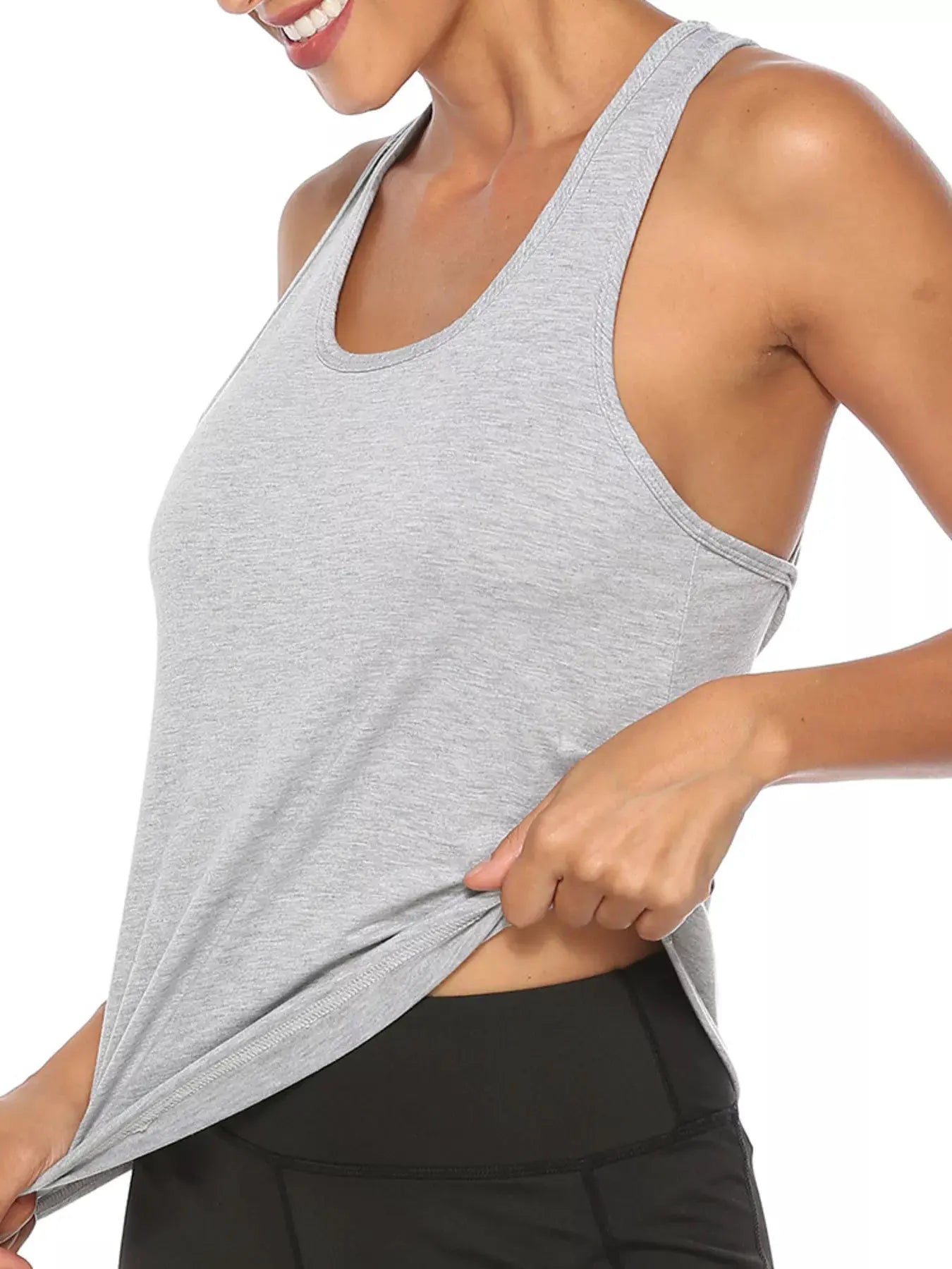 Lightweight Crisscross Active Tank by Trendsi