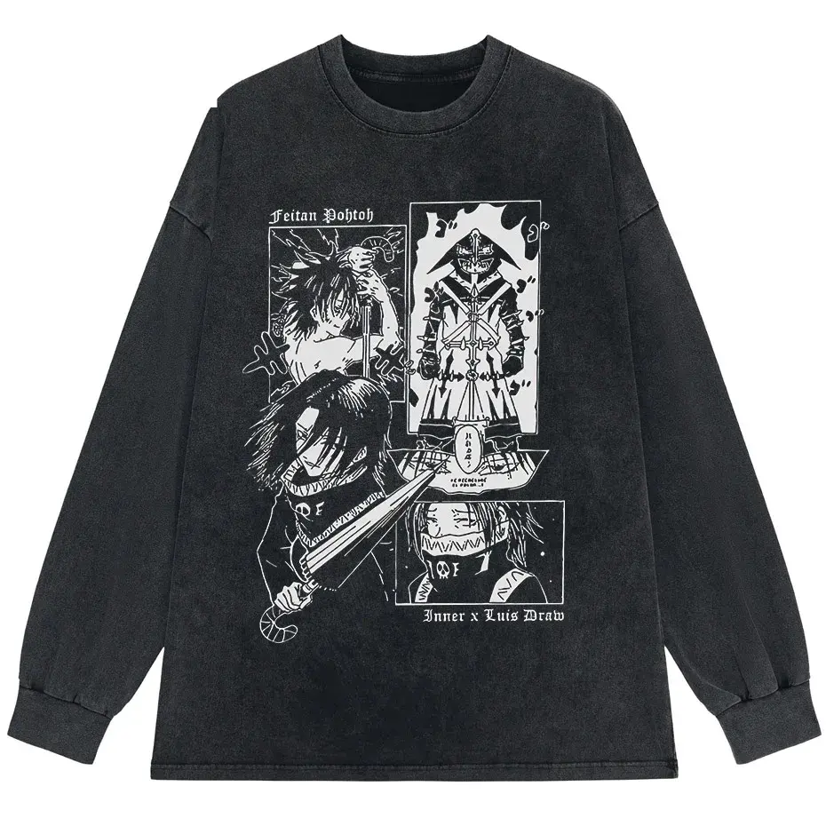 Anime Casual Cotton Short Sleeve T-Shirt by Vimost Shop