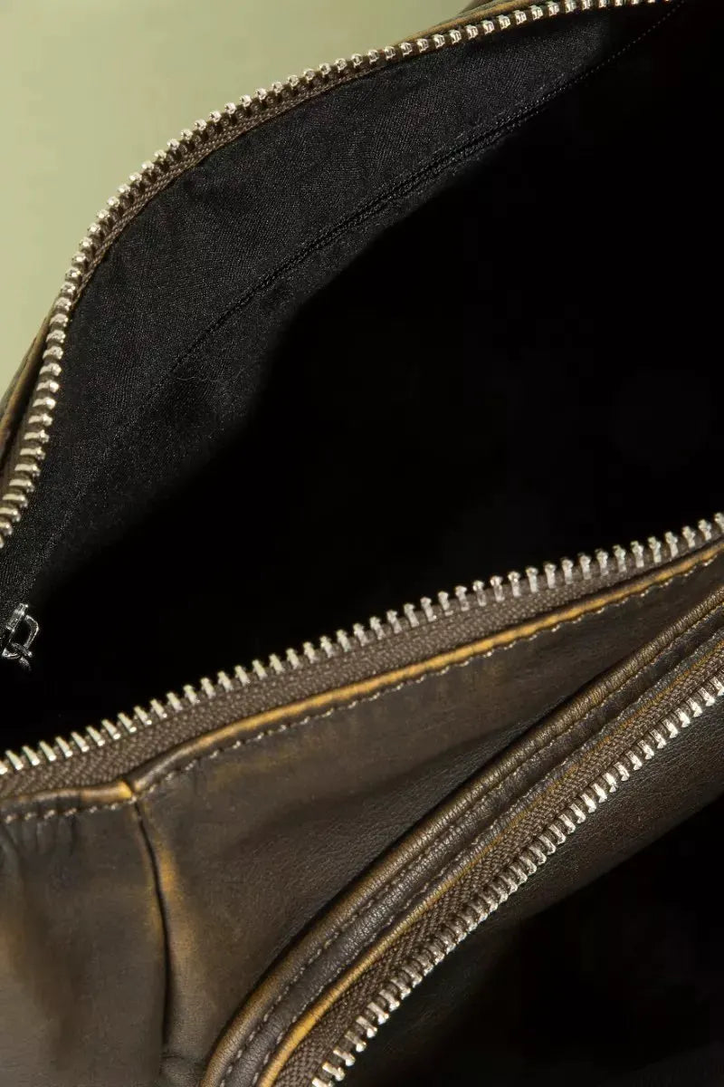 Fame Multi Pocket Leather Shoulder Bag by Partner Label