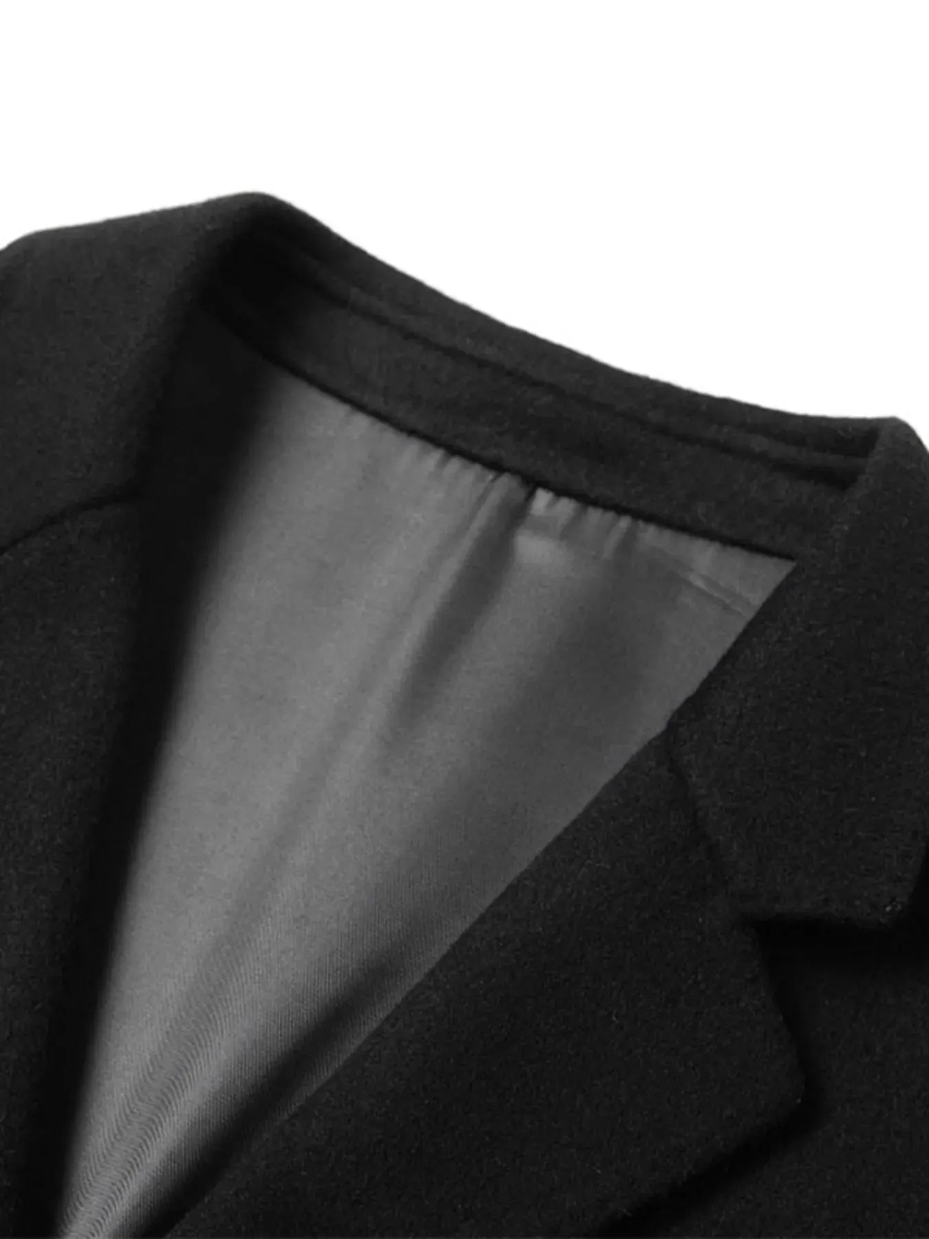 Men's Plus Size Wool Long Sleeve Outerwear by Partner Labels