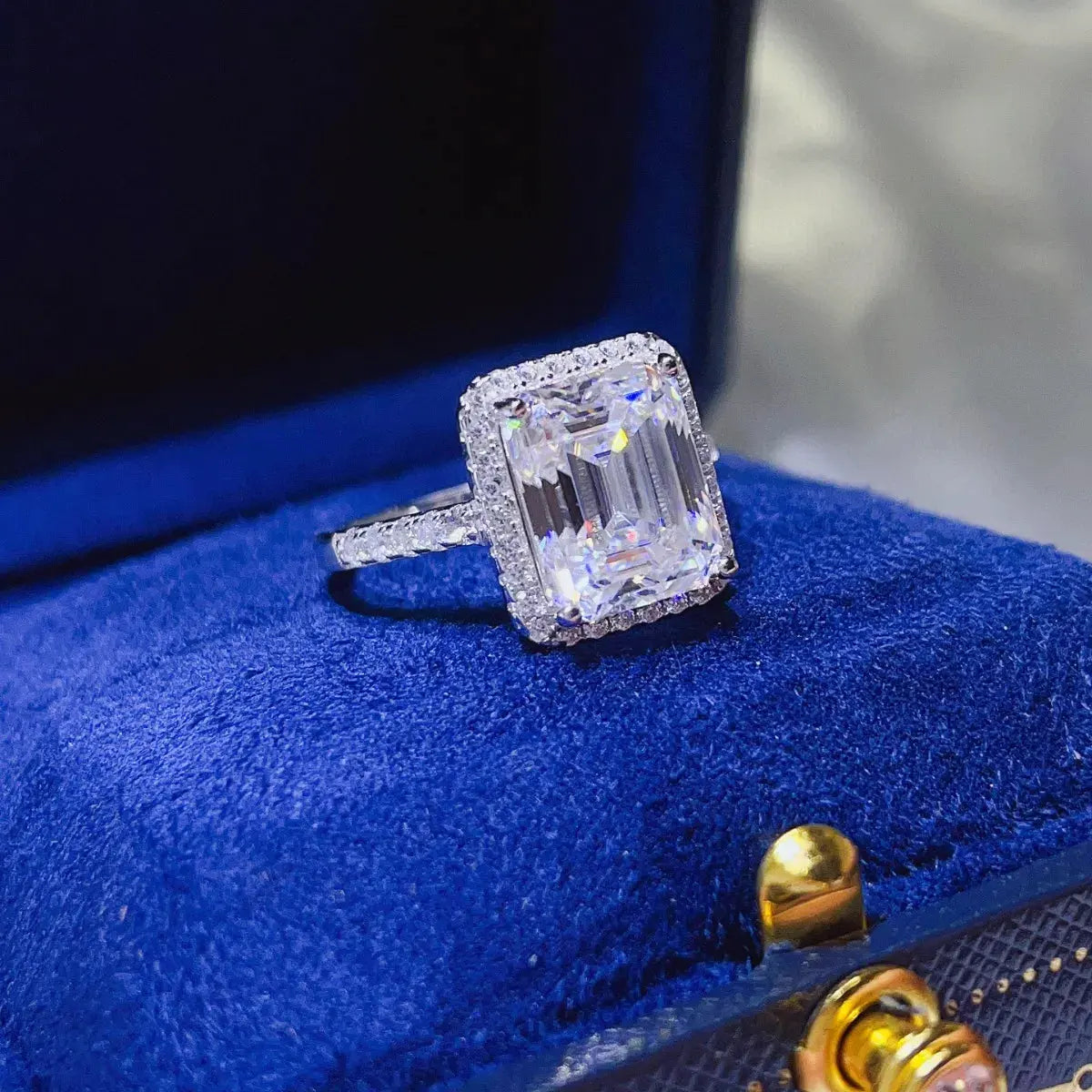 5 Carat Moissanite 925 Sterling Silver Ring by Partner Label