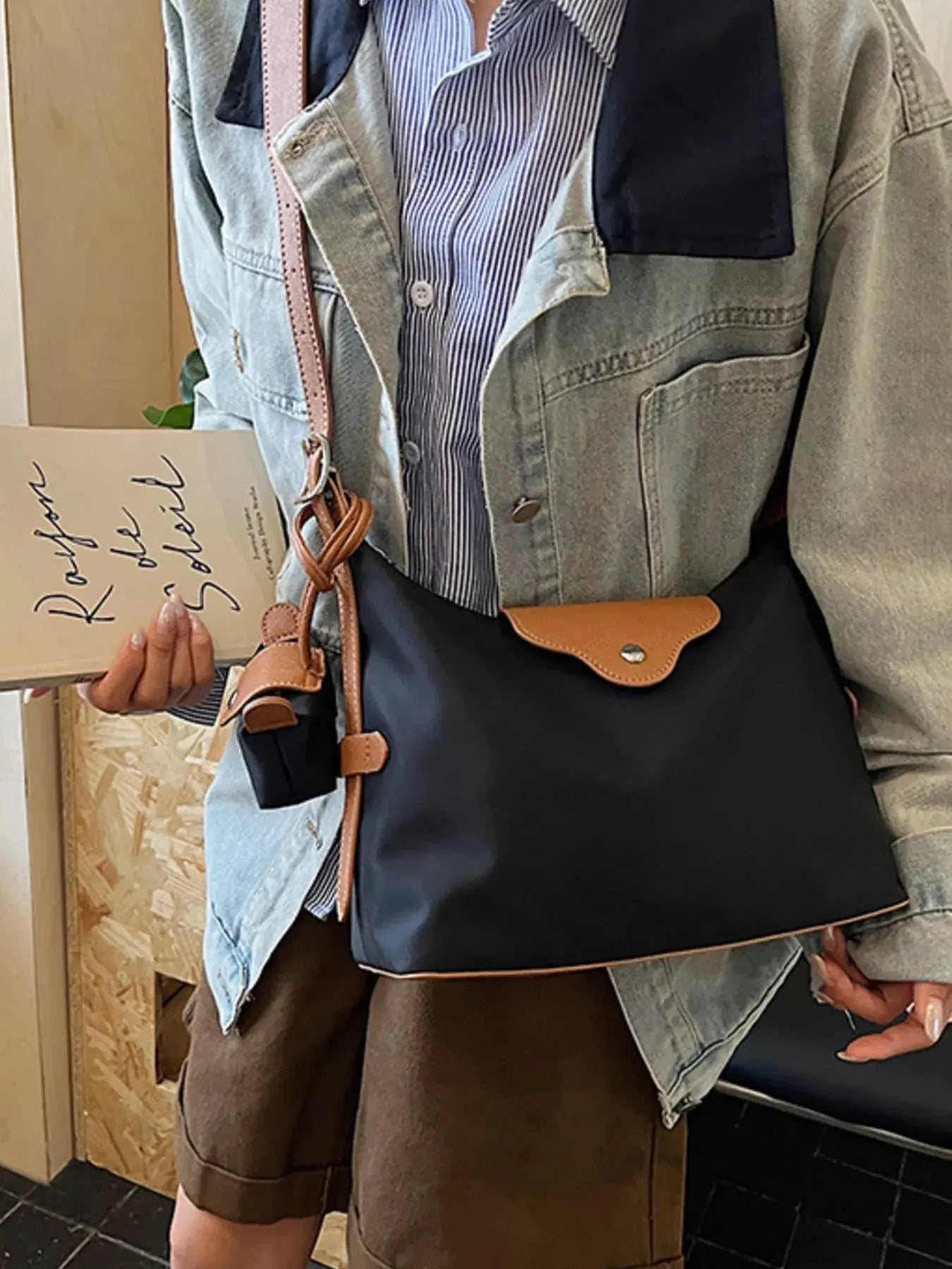 Hobo Crossbody Bag with Coin Purse by Partner Label