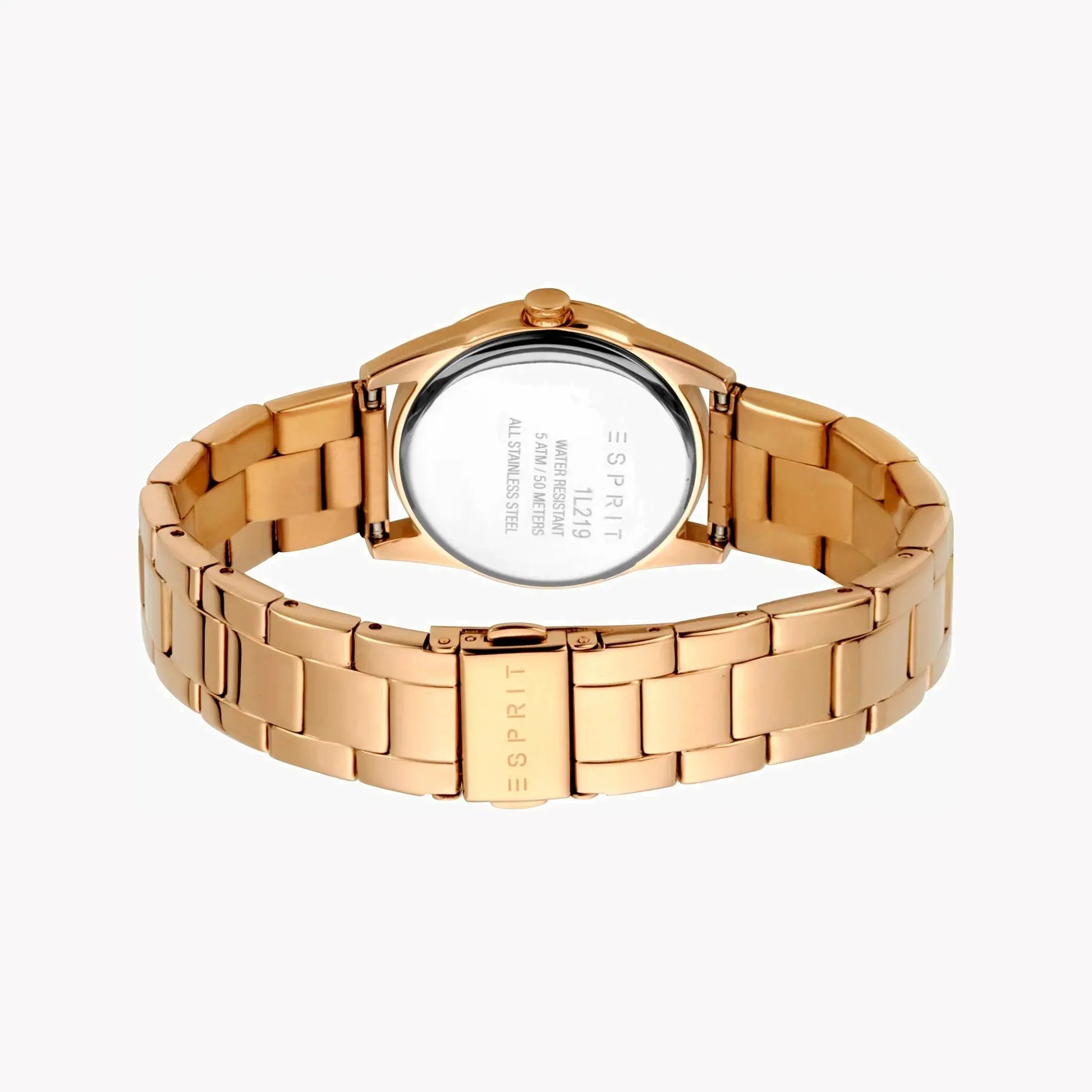 Esprit Women's Rose Gold Stainless Steel Watch, Silver Dial | Es1l189m0015 by ESPRIT