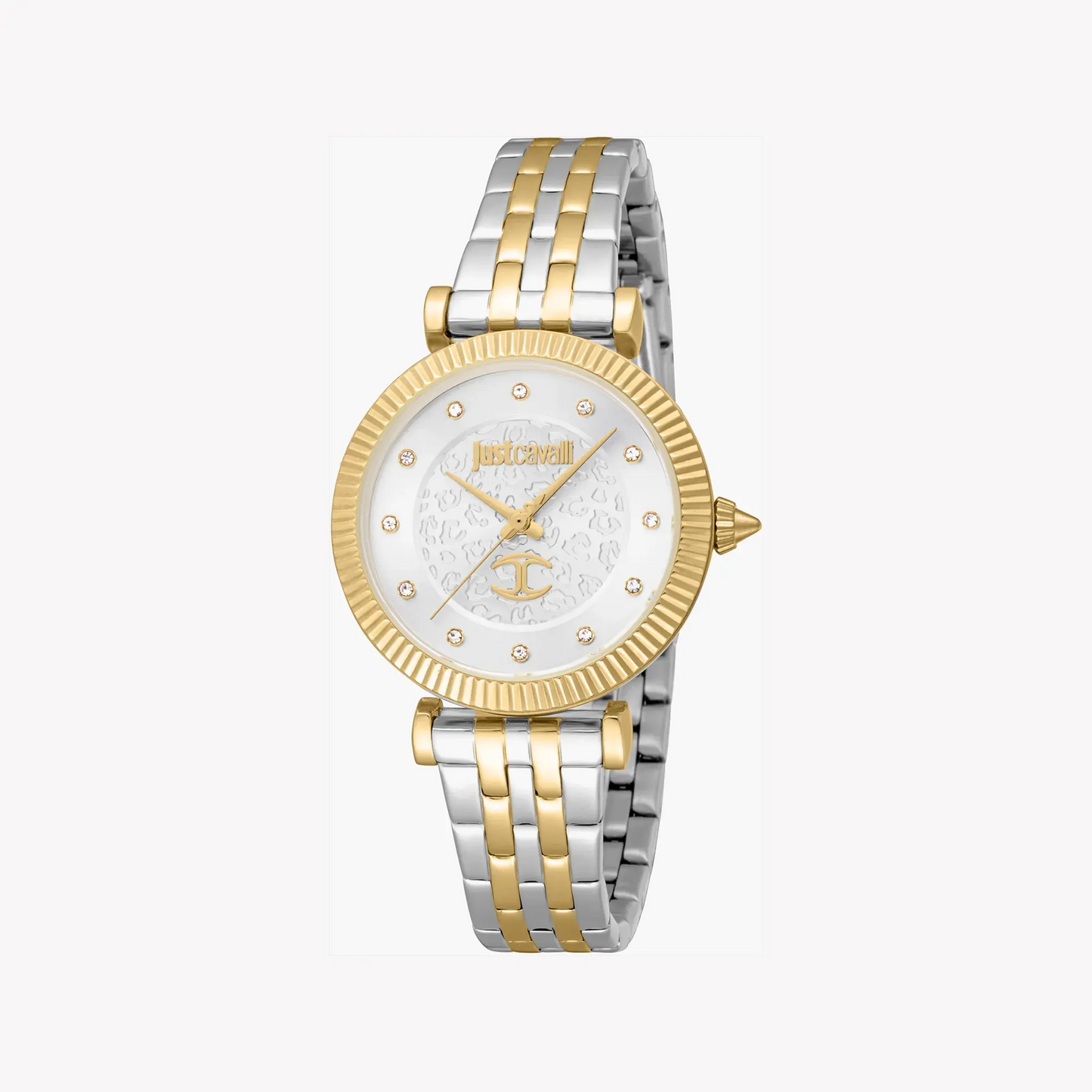 Just Cavalli Women's Two Tone Silver & Gold Watch, Silver Dial | Jc1l266m0055 by JUST CAVALLI