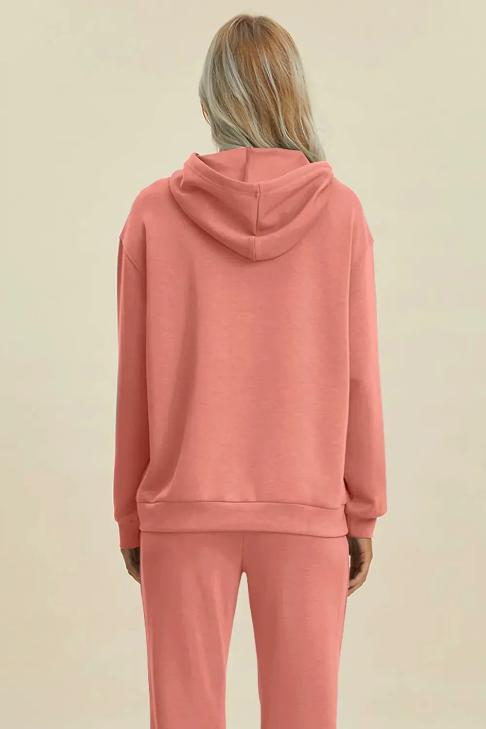 Basic Bae Full Size Air Scuba Drawstring Long Sleeve Hoodie with Kangaroo Pocket by Basic Bae