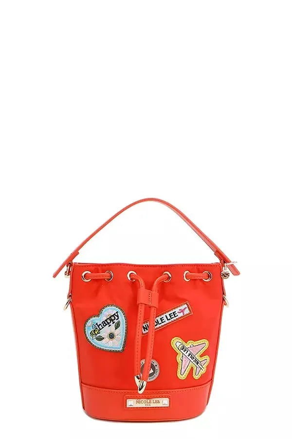 Nicole Lee USA Color Patch Bucket Bag by Nicole Lee USA