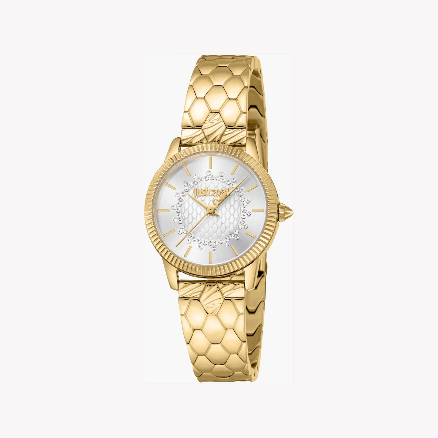 Just Cavalli Women's Gold Stainless Steel Watch, Silver Dial | Jc1l258m0235 by JUST CAVALLI