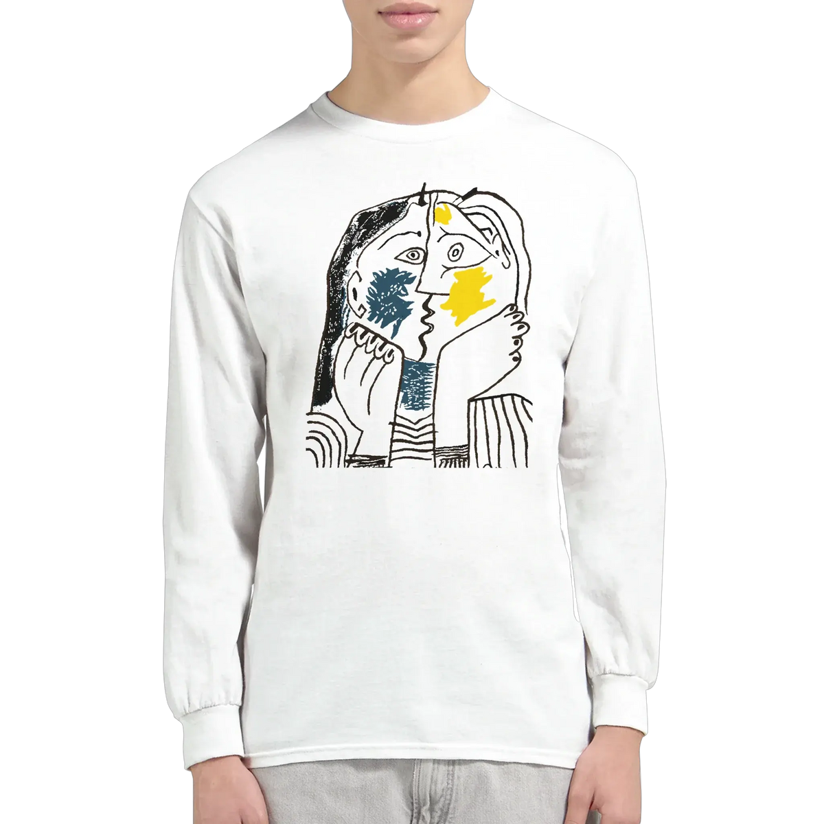 Pablo Picasso The Kiss 1979 artwork Long Sleeve Shirt-1