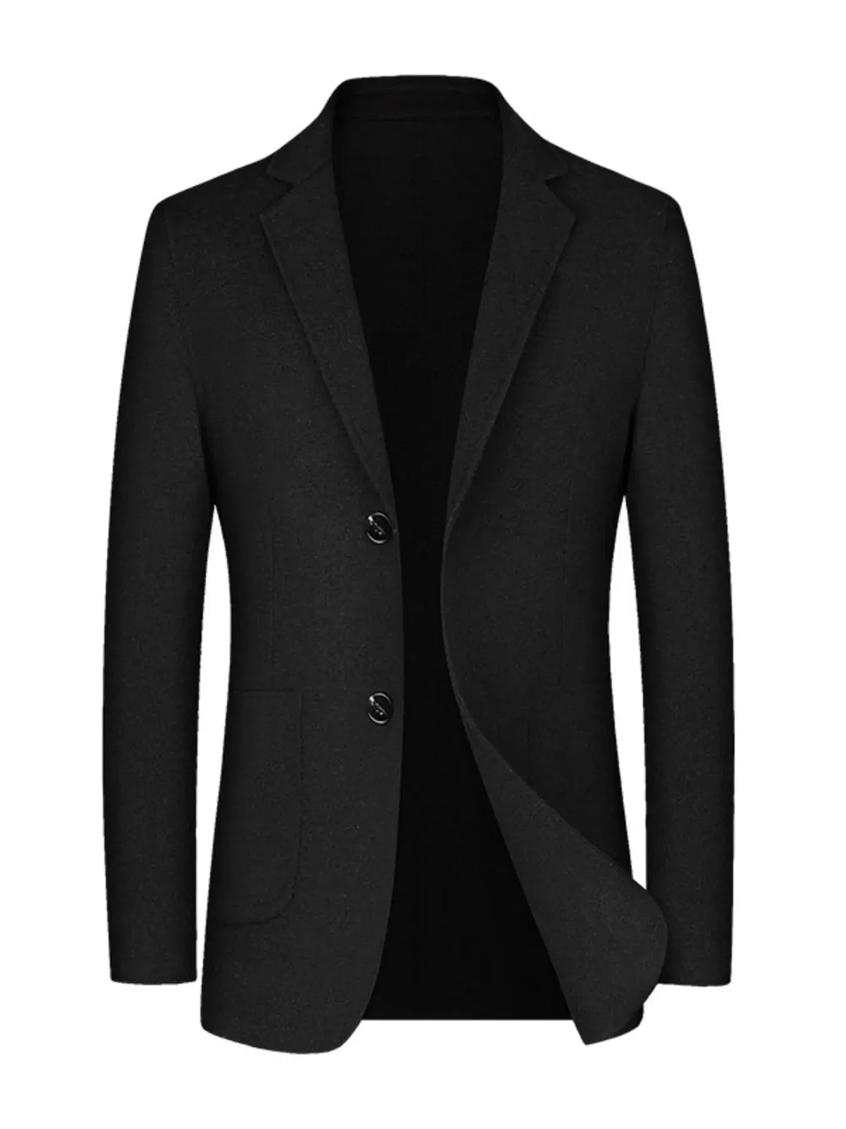 Men's Full Size Classic Fit Button Up Blazer Plus Size by Trendsi