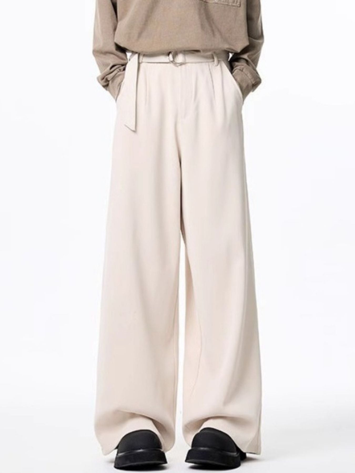 Men's Plus Size Wide Leg Casual Pants by Partner Label
