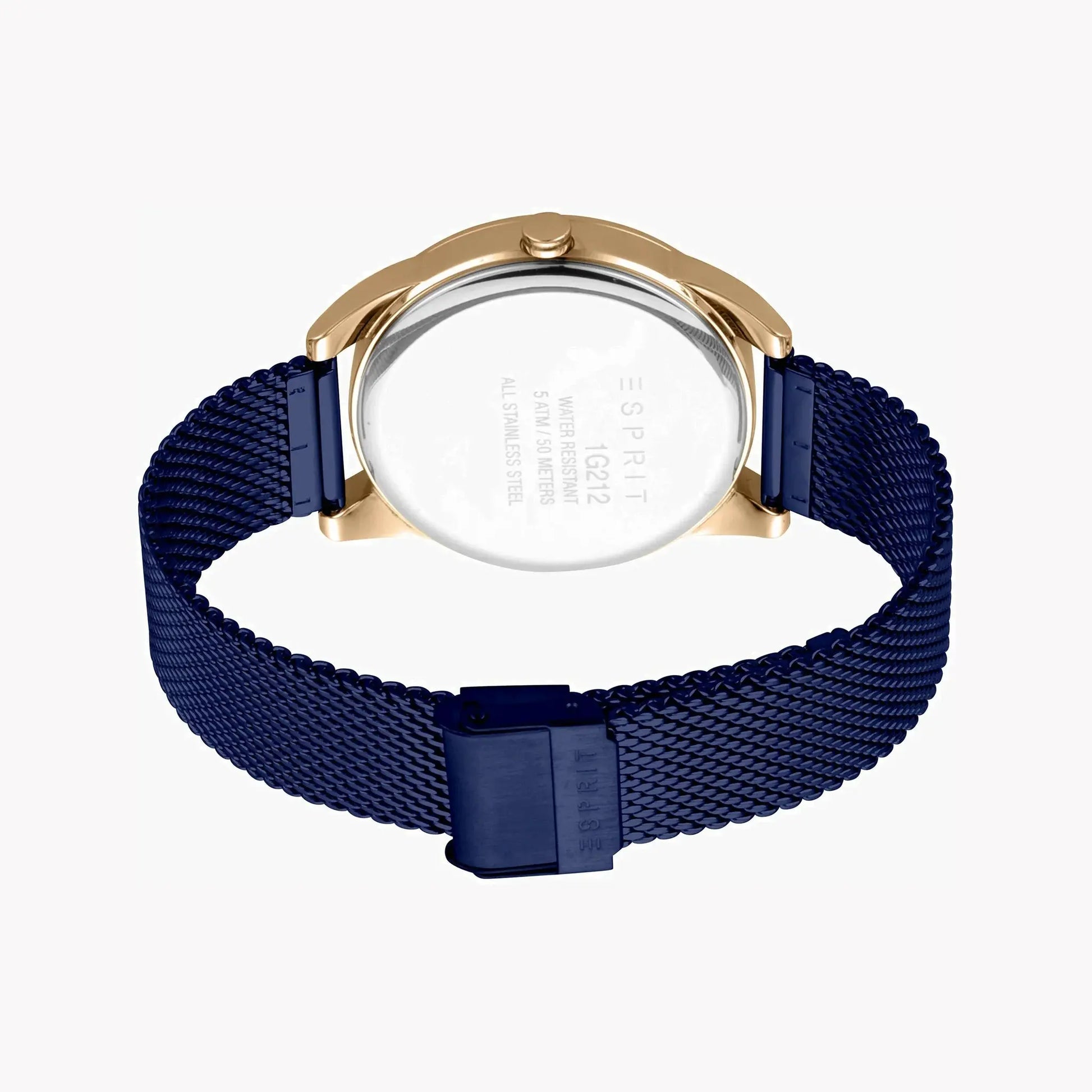 Esprit Men's Blue Stainless Steel Watch, Blue Dial | Es1g046m0085 by ESPRIT