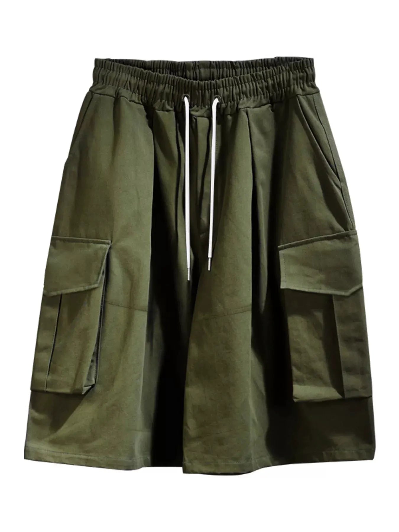 Men's Full Size Cargo Shorts with Drawstring Waist Plus Size by Trendsi