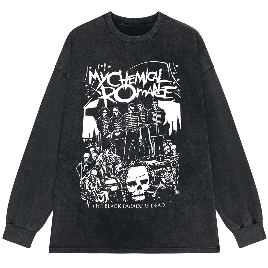 My Chemical Romance Black Parade Oversized T-Shirt Women Punk Emo Rock Tee-6