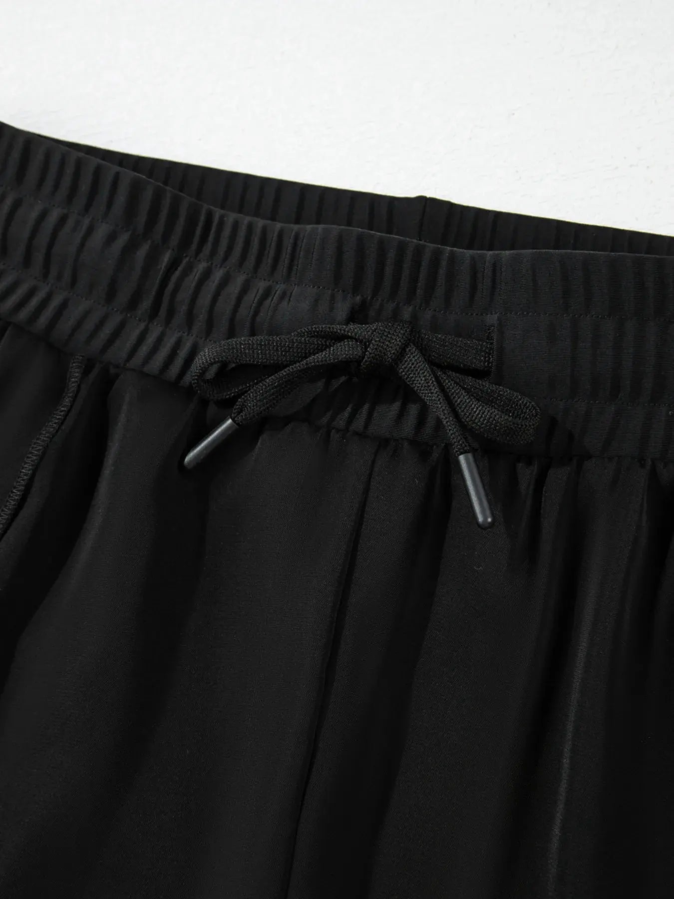 High Waisted Drawstring Swim Shorts by Partner Label