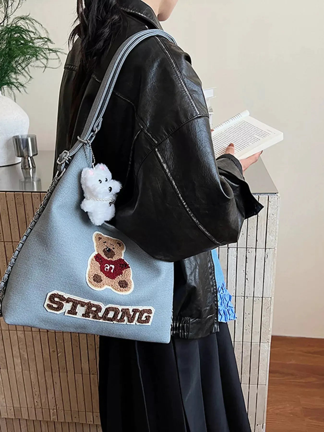 Cute Bear Adjustable Strap Handbag by Partner Label