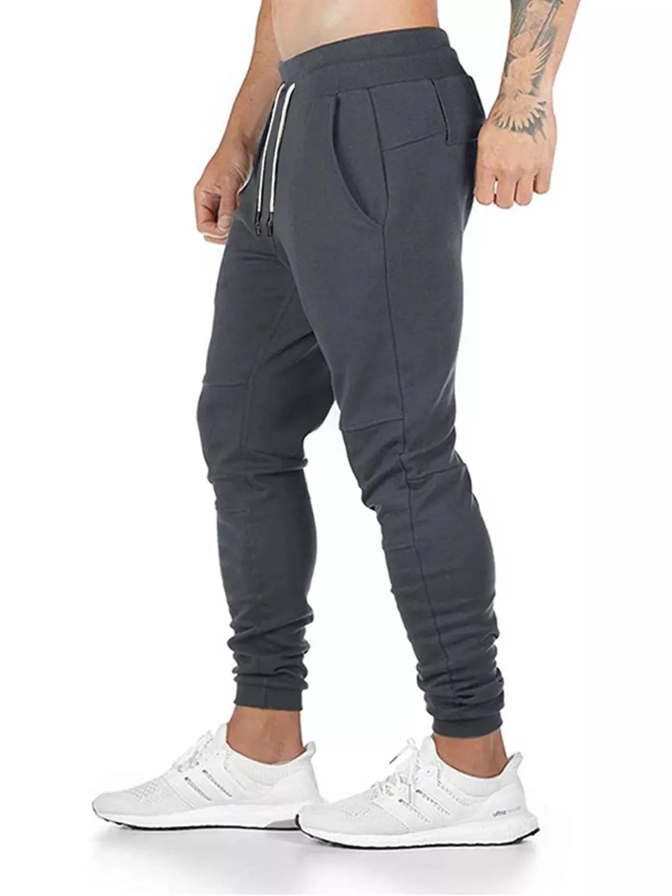 Men's Drawstring Slim Fit Joggers by Trendsi