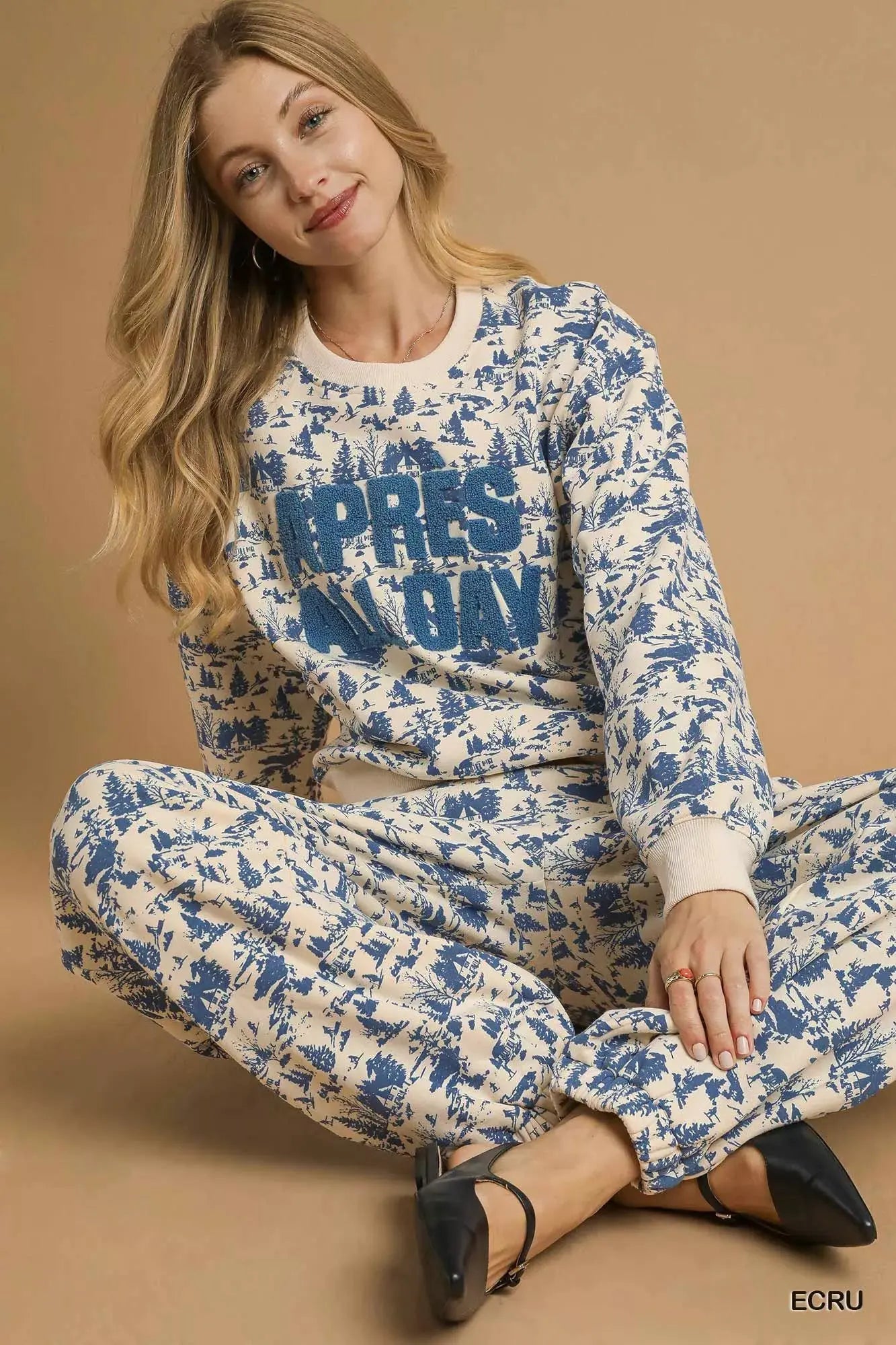 Umgee Scenic Print Cropped Sweatshirt by Umgee