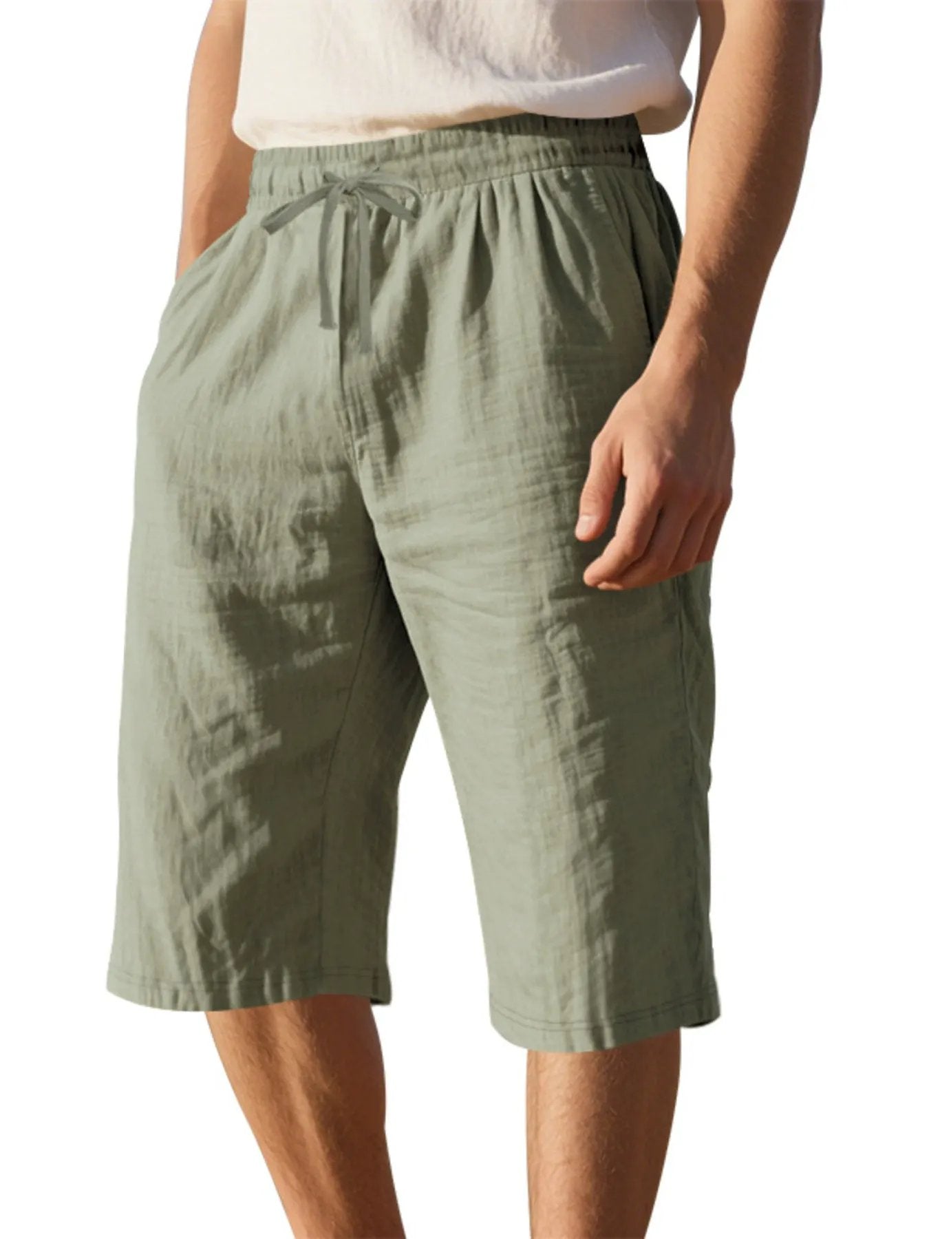 Men's Full Size Casual Drawstring Shorts Plus Size by Trendsi