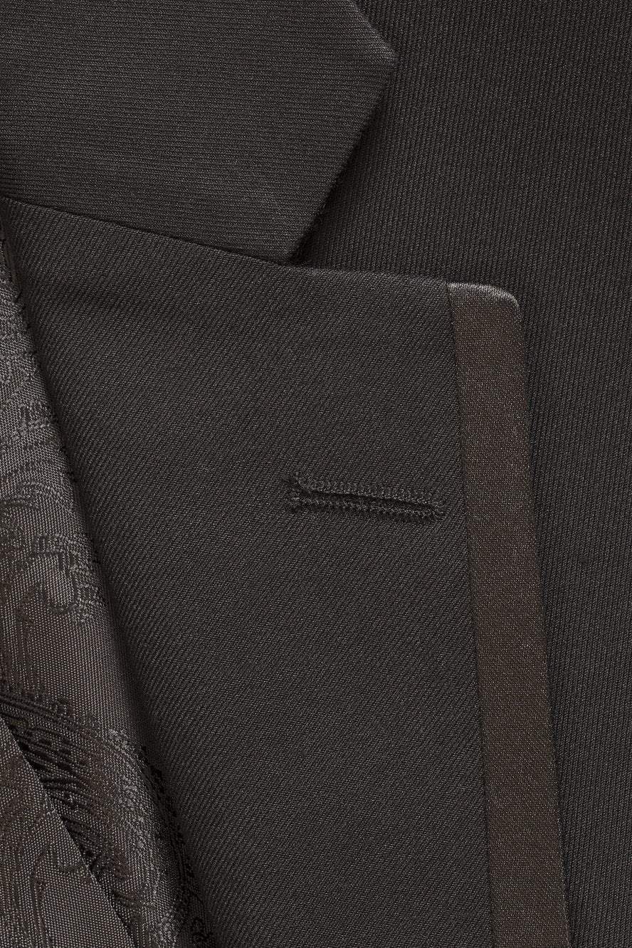 "Edge" Black Tuxedo Jacket Notch (Separates) by Tux-USA