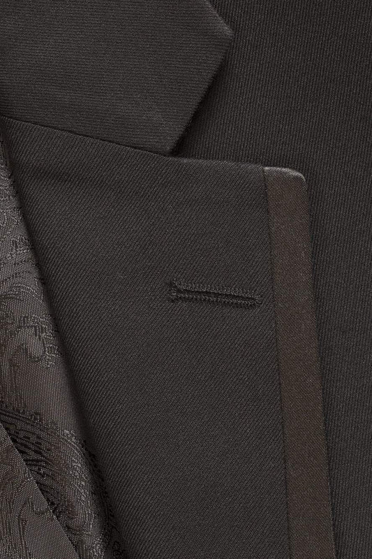 "Edge" Black Tuxedo Jacket Notch (Separates) by Tux-USA