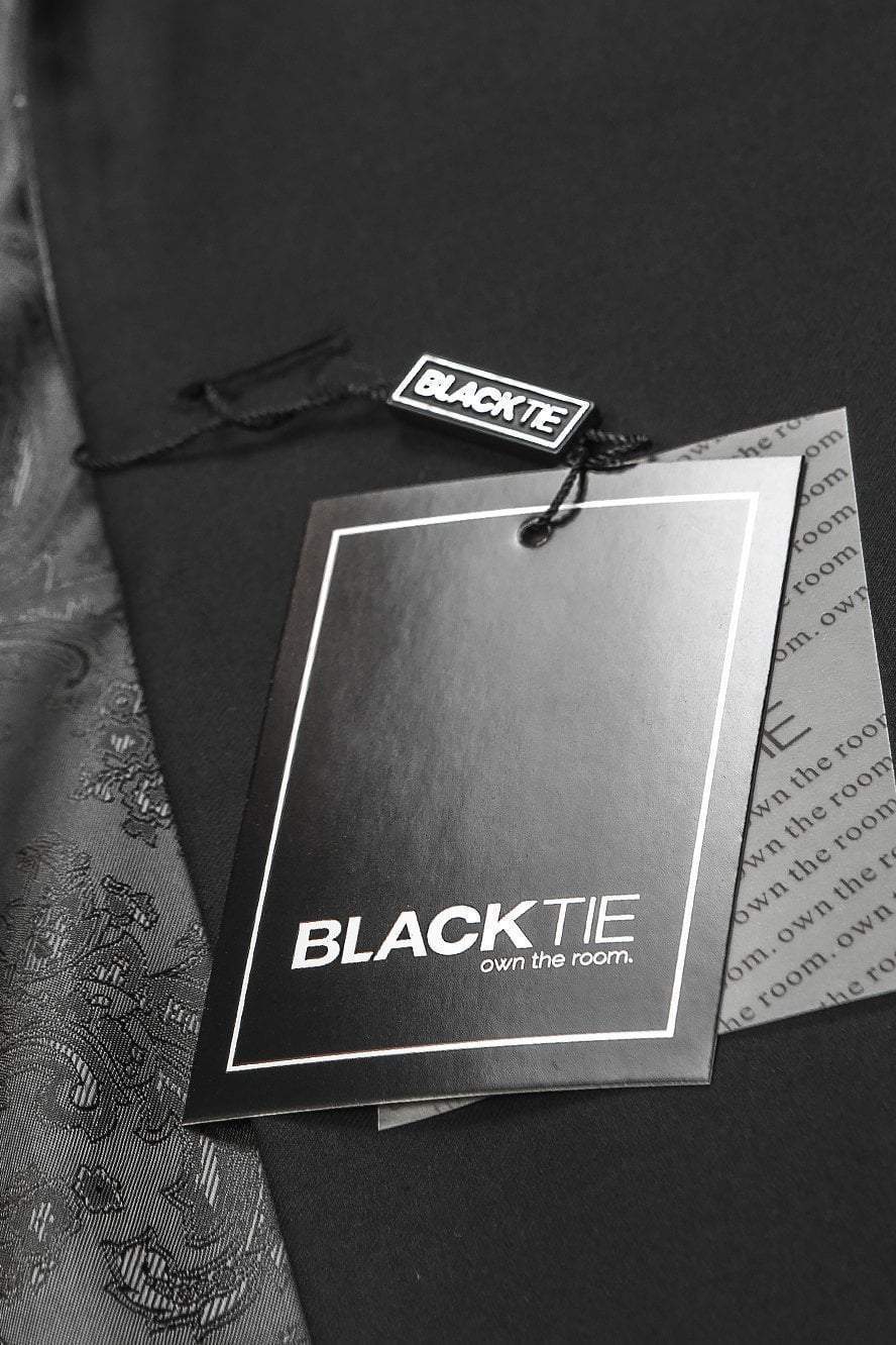"Edge" Black Tuxedo Jacket Notch (Separates) by Tux-USA