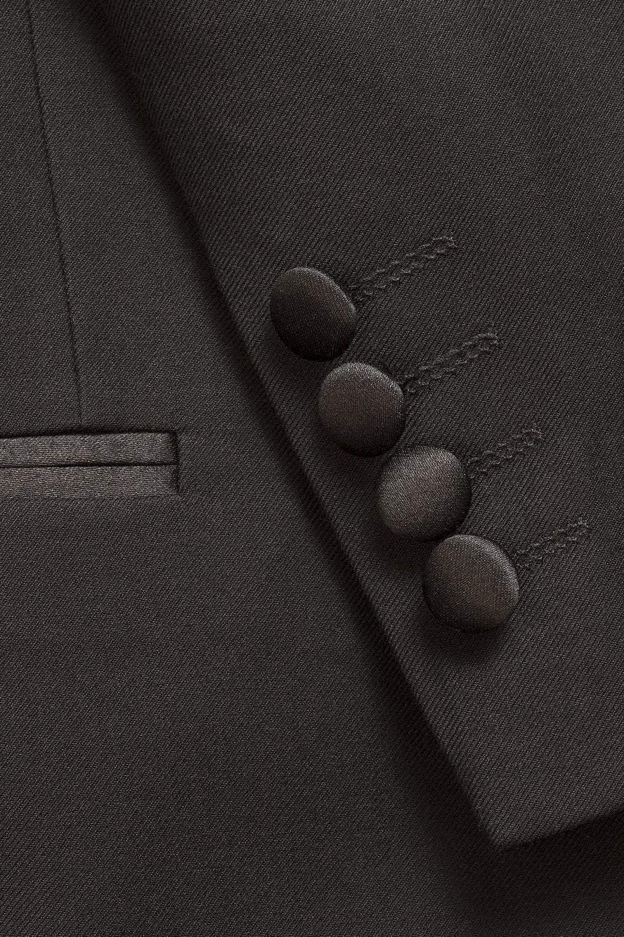 "Edge" Black Tuxedo Jacket Notch (Separates) by Tux-USA