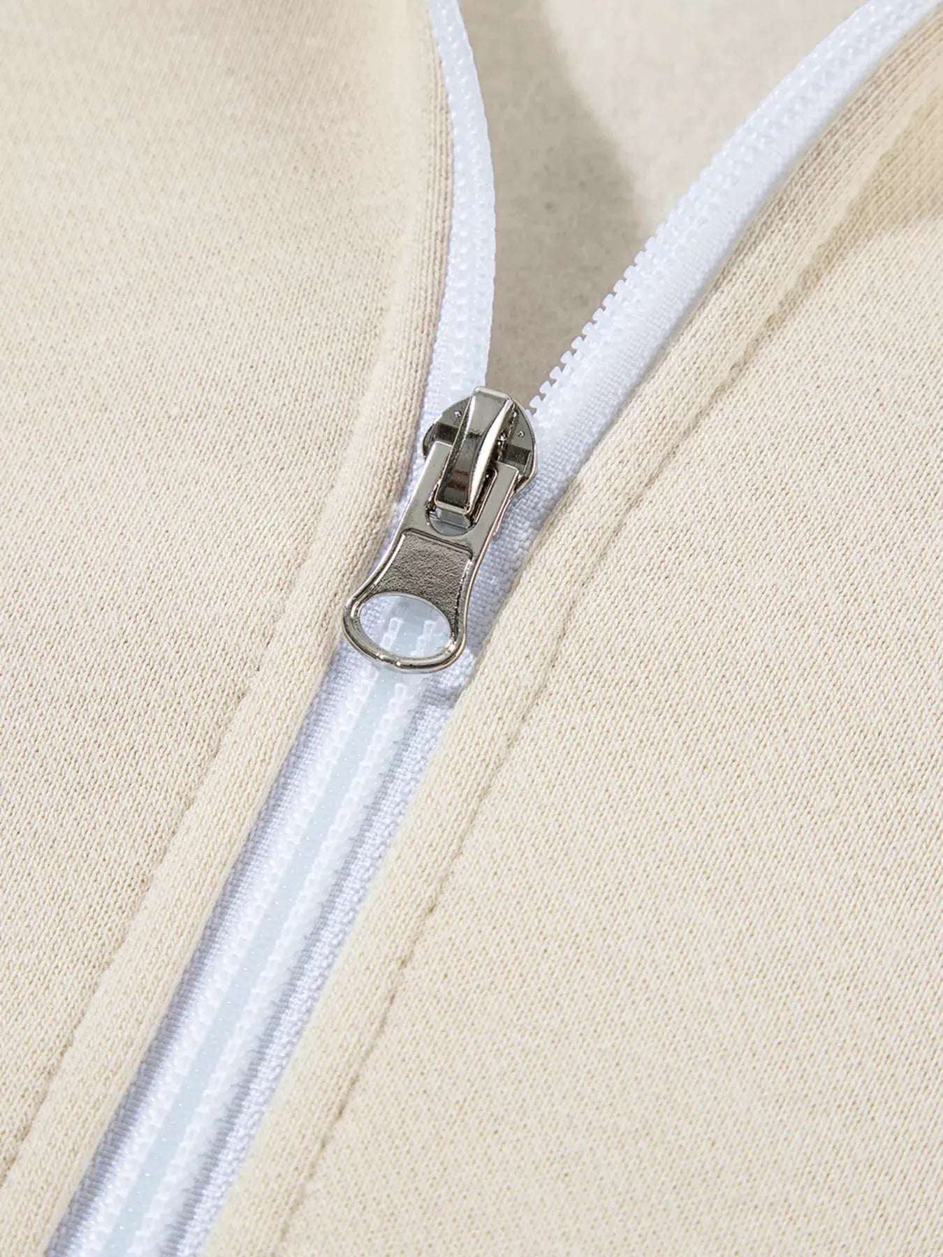 Drop Shoulder Zip Up Jacket and Drawstring Pants Active 2pcs Set by Partner Label