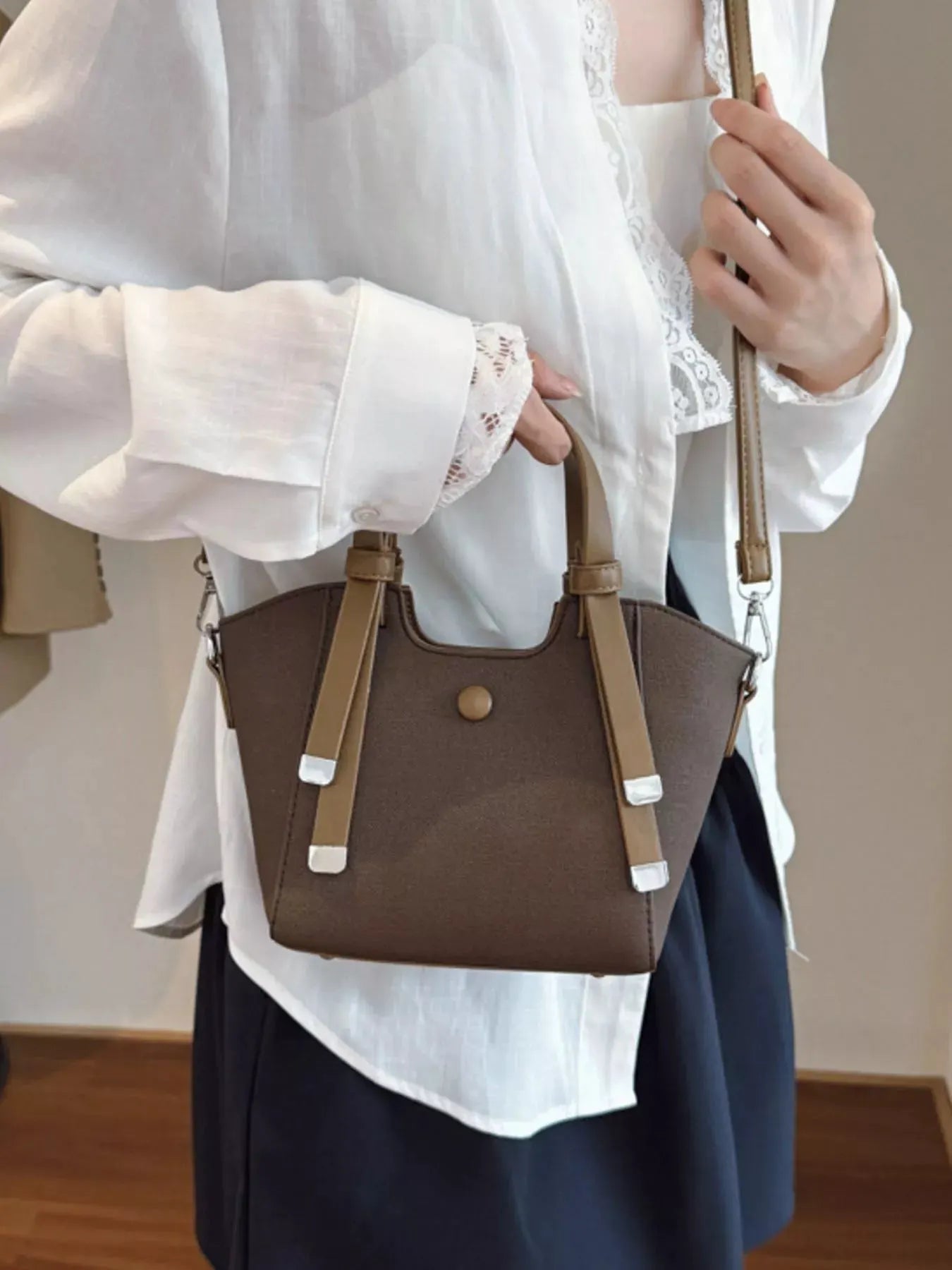 Adjustable Strap Crossbody Bag by Partner Label