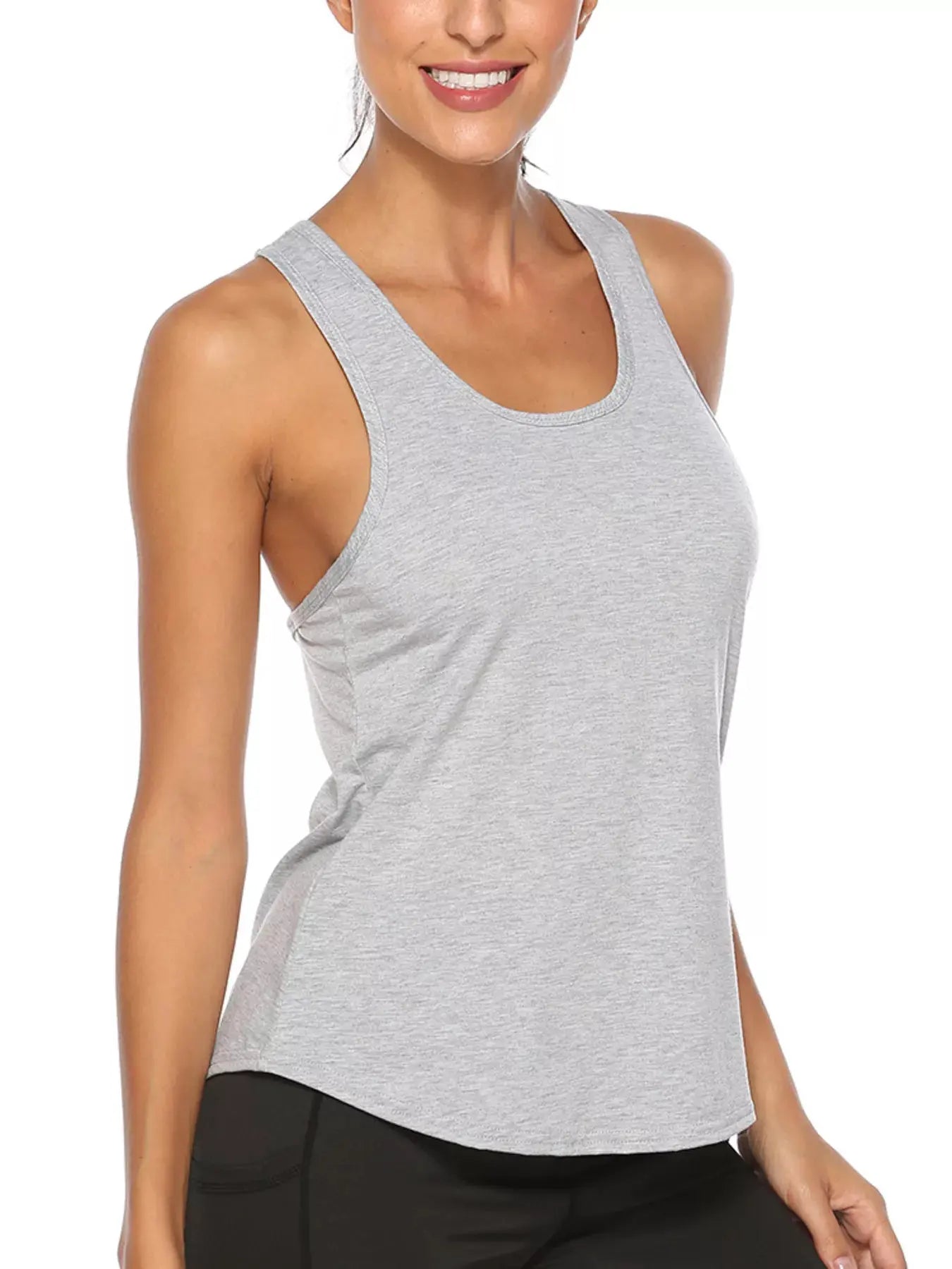 Lightweight Crisscross Active Tank by Trendsi