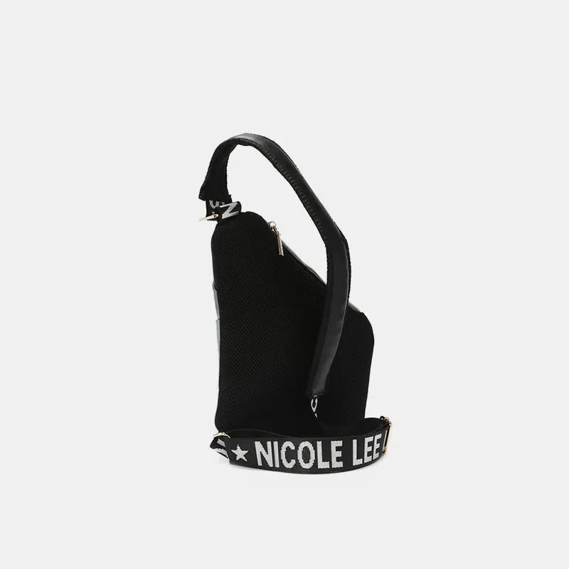 Nicole Lee USA Vegan Leather Leopard & Lip Pattern Crossbody Bag by Nicole Lee USA