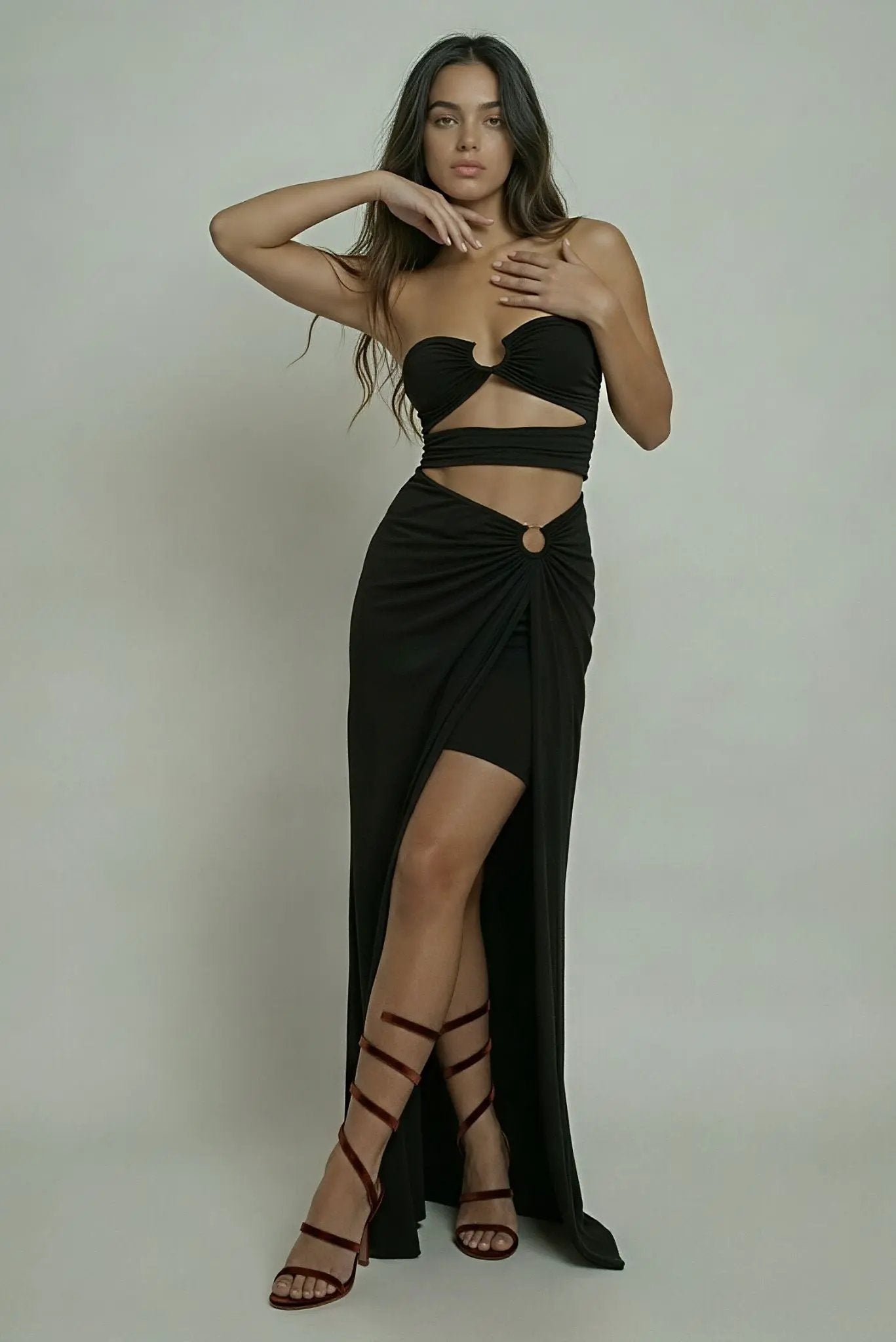 Eloise Slit Dress by Akalia