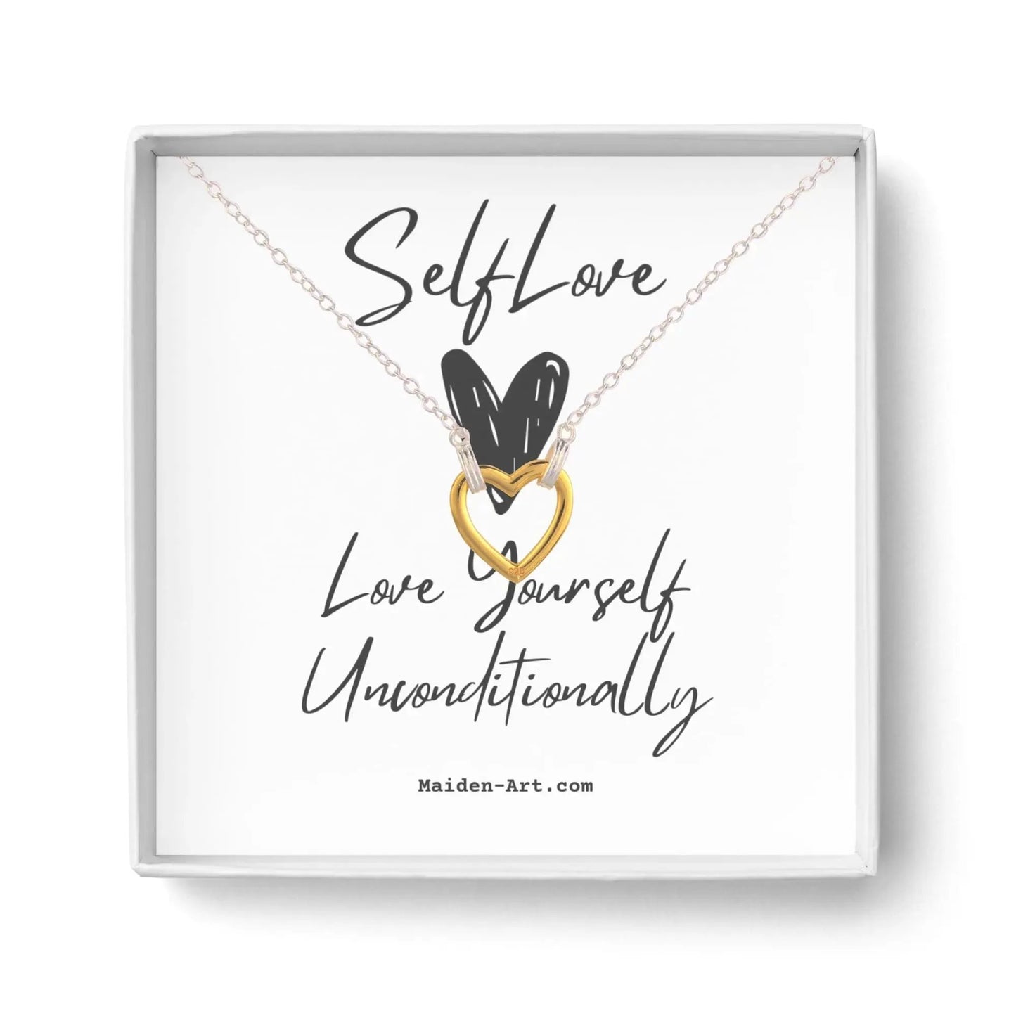 18K Gold Plated Heart Pendant Necklace by Nichestar