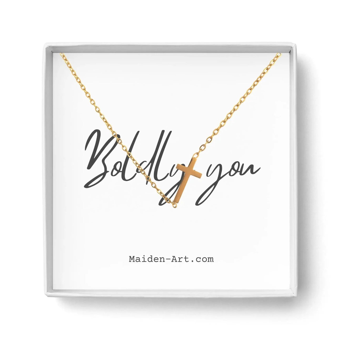 14K gold necklace | Gold Plated Cross Pendant Necklace by Nichestar