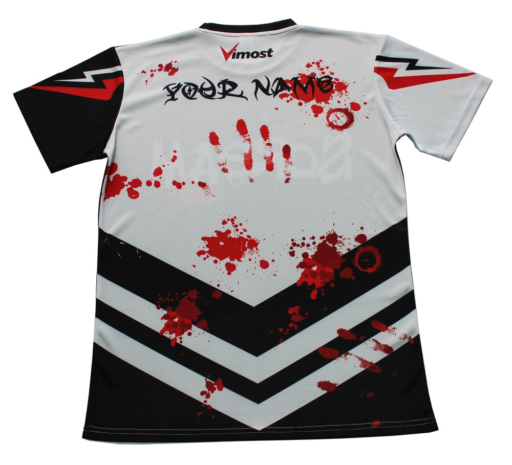 Custom Black and White Gaming Esports Jersey for Teams-1